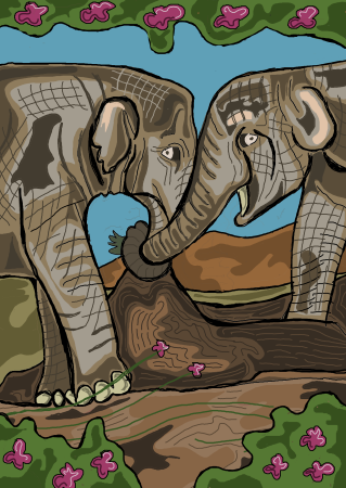loved up elepha... loved up elepha...