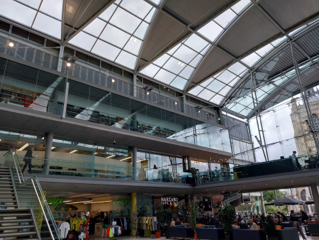 inside building... inside building...